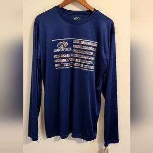 Mossy Oak Men's Navy Long Sleeve Tee